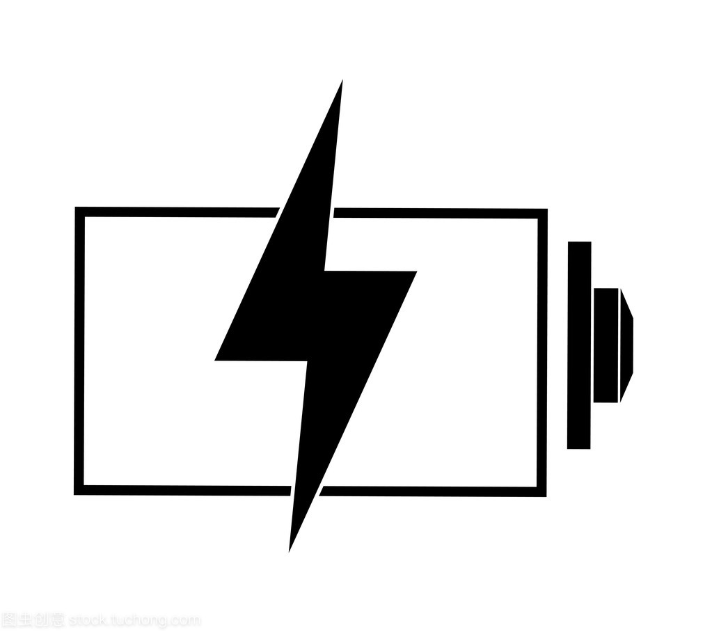 電池圖標。能源的設計。矢量圖形